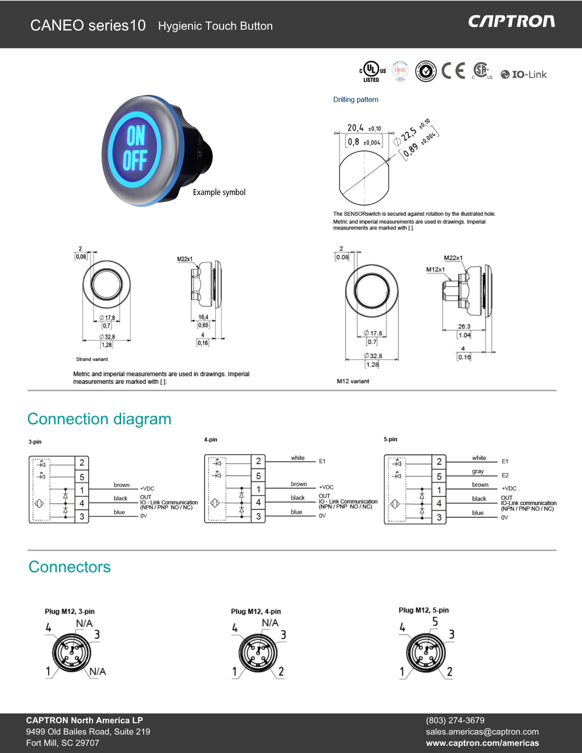 CANEO series10 | Hygienic Touch Button | Reset Symbol
