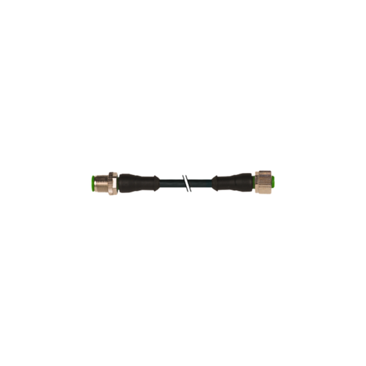 M12 Connection Cable | Male 0° to Female 0° 5-pin | UL Certified